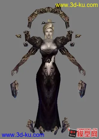 3D打印模型一些古代武侠风格的人物的图片