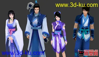 3D打印模型一些古代武侠风格的人物的图片
