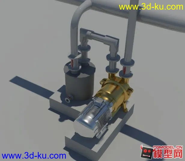 工业真空泵（带汽水分离器）模型的图片1