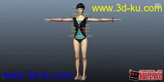 3D打印模型带绑定舞蹈老师的图片