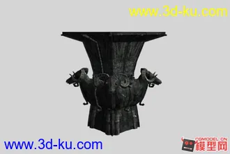 3D打印模型max9版四羊方尊的图片