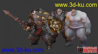 3D打印模型一些写实风格怪物的图片