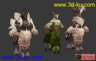 3D打印模型一些写实风格怪物的图片
