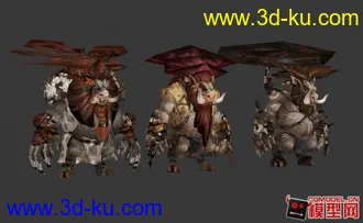 3D打印模型一些写实风格怪物的图片