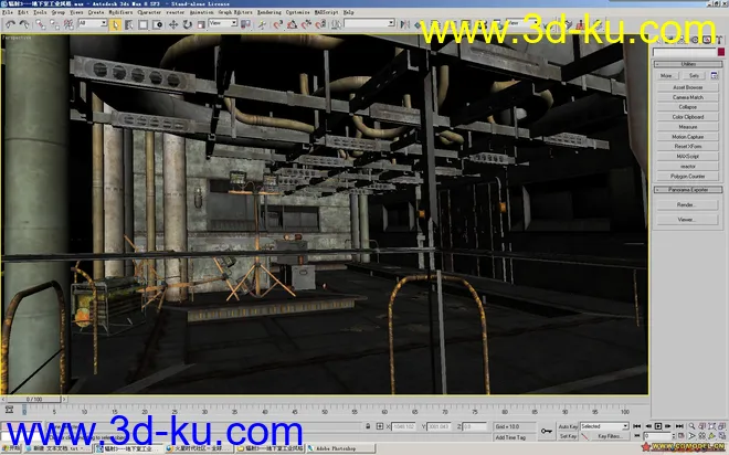一套工业风格游戏室内场景模型加贴图 绝对完整的图片2
