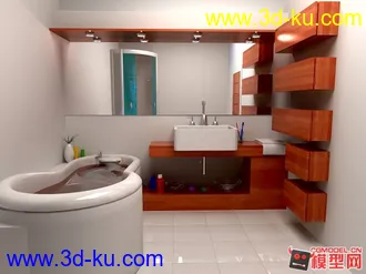 3D打印模型室内浴室的图片