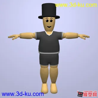 木头人动画联系模型的图片