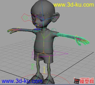 3D打印模型卡通绑定人物的图片