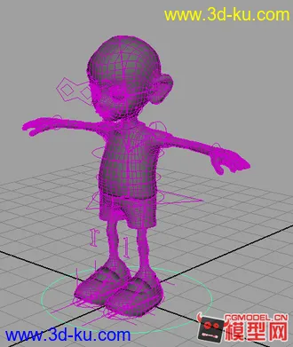 3D打印模型卡通绑定人物的图片