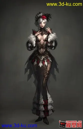 3D打印模型写实风格美女们的图片