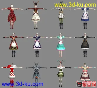 3D打印模型写实风格美女们的图片