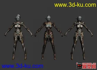 3D打印模型一群古老写实风格美女的图片