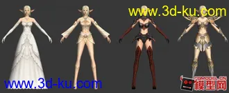3D打印模型一群古老写实风格美女的图片