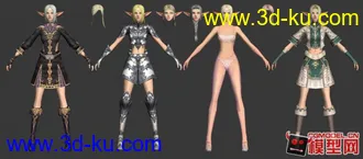3D打印模型一群古老写实风格美女的图片