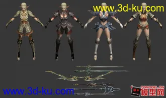 3D打印模型一群古老写实风格美女的图片
