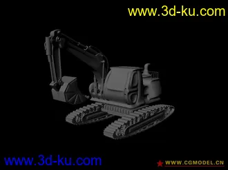 3D打印模型挖土机.....MAYA建模...的图片