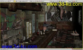 3D打印模型血腥的餐厅 估计是孙2娘开的的图片