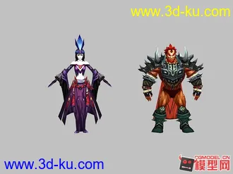 3D打印模型野兽与美女的图片