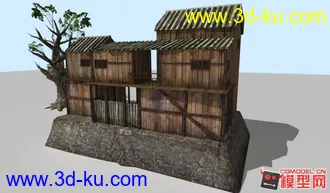 吊脚楼场景模型需要的下载的图片