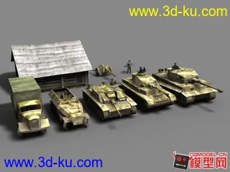 3D打印模型军事车船小集锦的图片