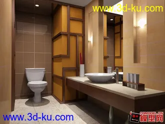 3D打印模型中式卫生间的图片