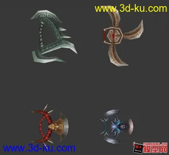 3D打印模型军事冷兵器小集锦的图片