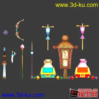3D打印模型军事冷兵器小集锦的图片