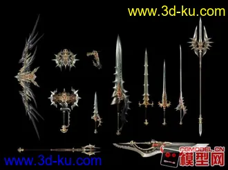 3D打印模型军事冷兵器小集锦的图片