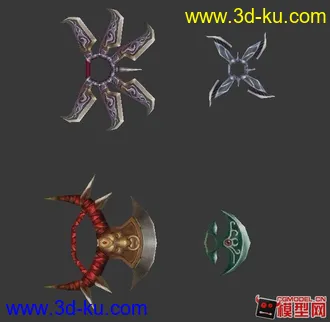 3D打印模型军事冷兵器小集锦的图片