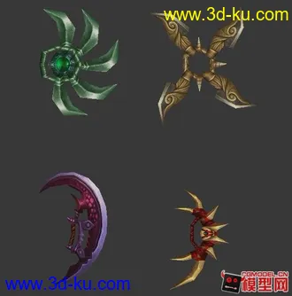 3D打印模型军事冷兵器小集锦的图片