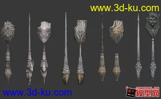 3D打印模型军事冷兵器小集锦的图片