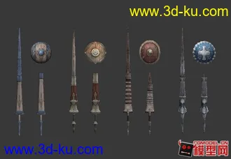 3D打印模型军事冷兵器小集锦的图片
