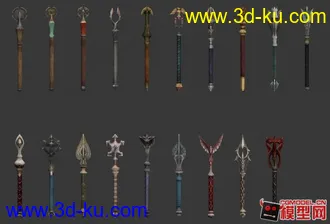 3D打印模型军事冷兵器小集锦的图片