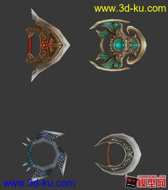 3D打印模型军事冷兵器小集锦的图片