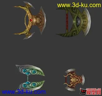 3D打印模型军事冷兵器小集锦的图片