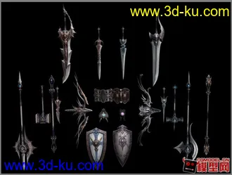 3D打印模型军事冷兵器小集锦的图片