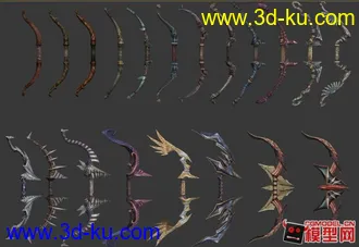 3D打印模型军事冷兵器小集锦的图片