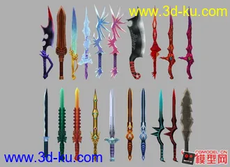 3D打印模型军事冷兵器小集锦的图片