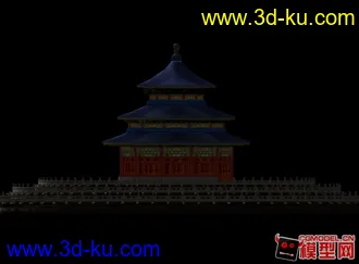 3D打印模型东方古建筑场景小集锦的图片