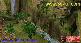 3D打印模型东方古建筑场景小集锦的图片