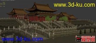 3D打印模型东方古建筑场景小集锦的图片