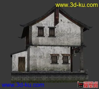 3D打印模型东方古建筑场景小集锦的图片