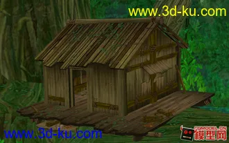 3D打印模型东方古建筑场景小集锦的图片