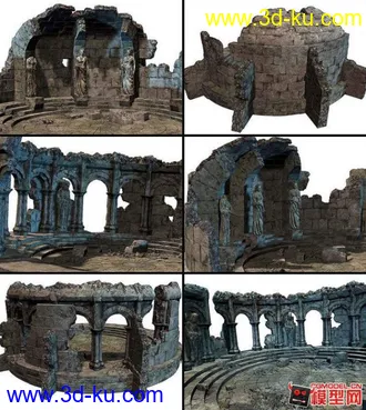 3D打印模型一些西方古建筑场景的图片