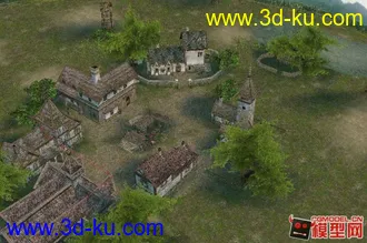 3D打印模型一些西方古建筑场景的图片