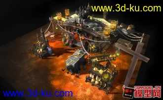 3D打印模型一些西方古建筑场景的图片