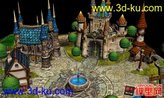 3D打印模型一些西方古建筑场景的图片