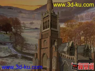 3D打印模型一些西方古建筑场景的图片