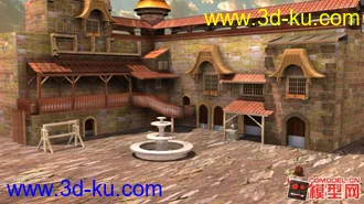 3D打印模型一些西方古建筑场景的图片