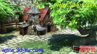 3D打印模型一些西方古建筑场景的图片